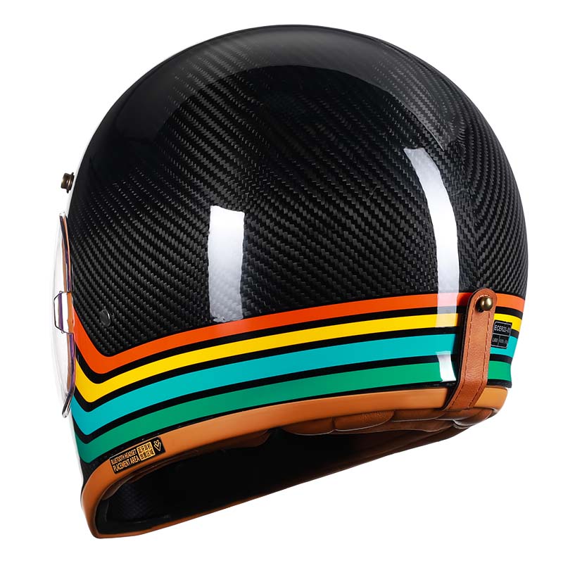 Karbonfiber helhjelm for motorsykkel | F389TS