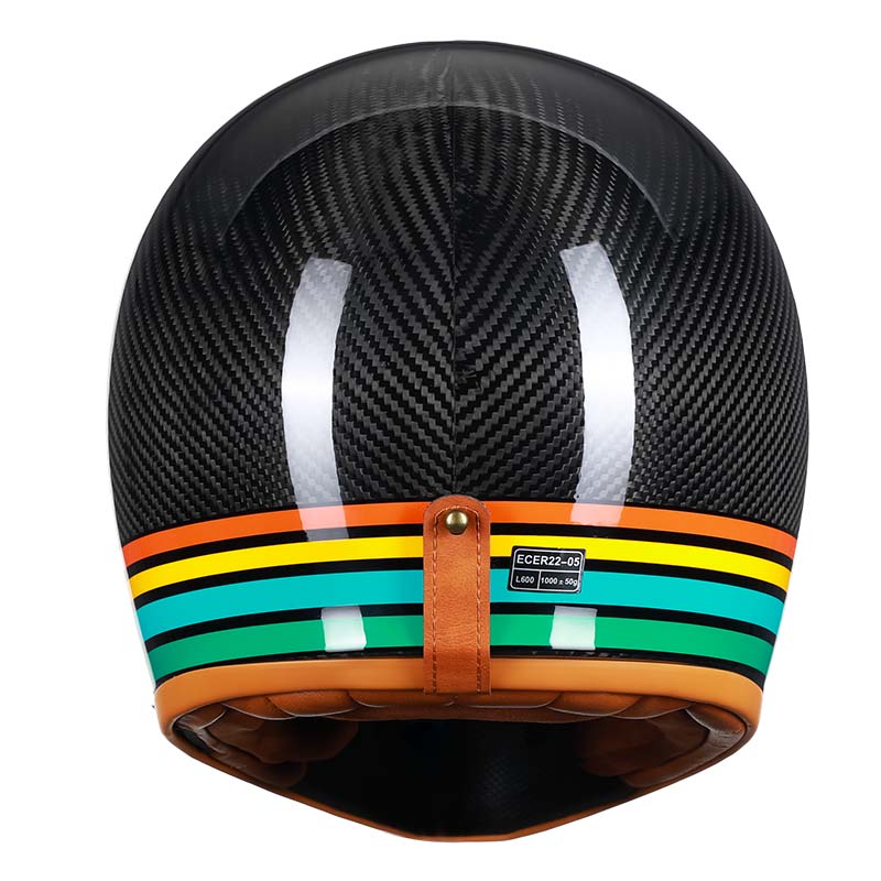 Karbonfiber helhjelm for motorsykkel | F389TS