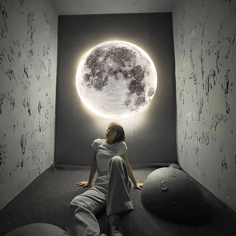Mond LED Wandleuchte – Moderne Wandleuchte für Schlafzimmer, Wohnzimmer und Flur