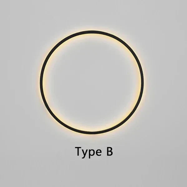 LumiRing - Minimalistická kruhová nástěnná lampa