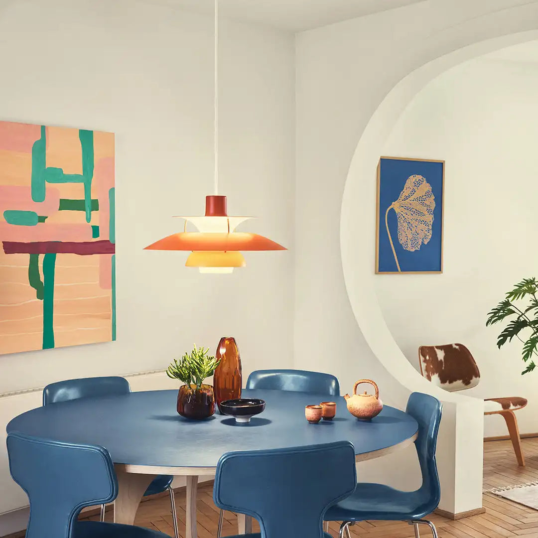 Moderne LED plafondlamp rond - dimbaar & duurzaam - stijlvolle verlichting voor woonkamer, eetkamer & kantoor