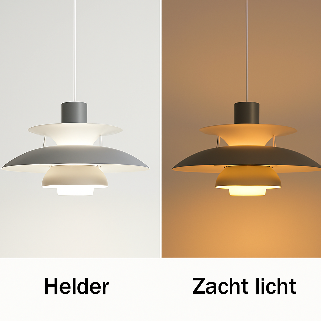 Moderne LED plafondlamp rond - dimbaar & duurzaam - stijlvolle verlichting voor woonkamer, eetkamer & kantoor