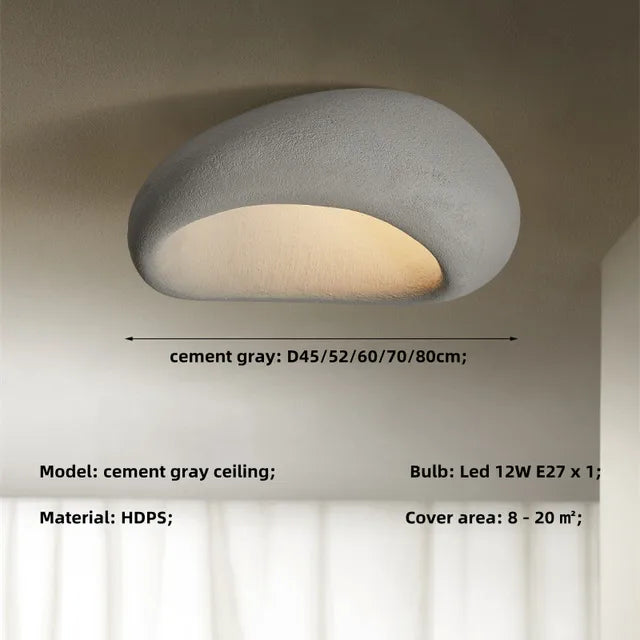 WabiSabiGlow - loftbelysning Wabi Sabi - japansk inspireret lampe