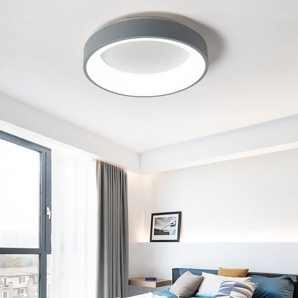 Nordische runde LED-Deckenleuchte mit Fernbedienung – modernes, minimalistisches Design