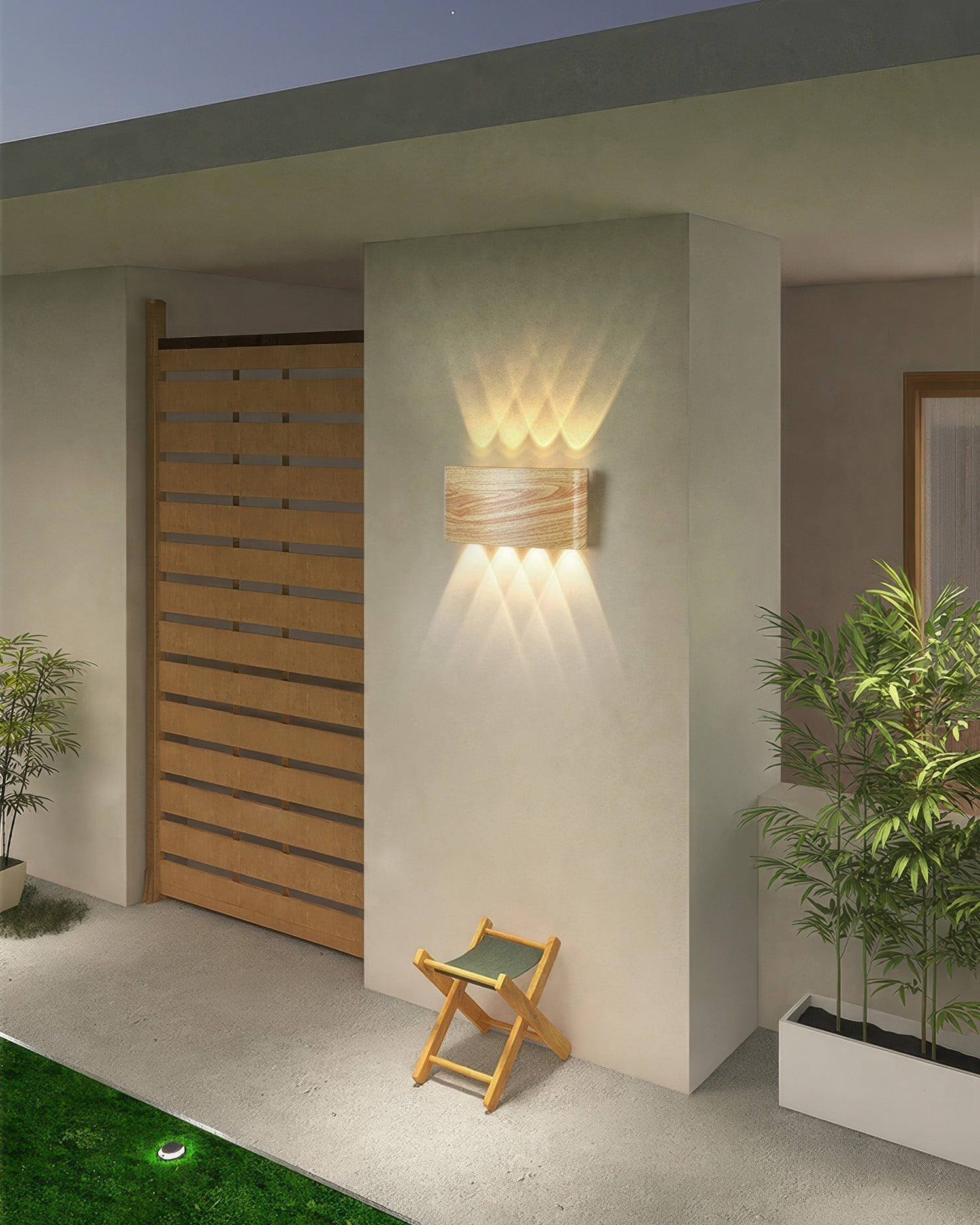 Lumina Woodgrain LED-Wandleuchte