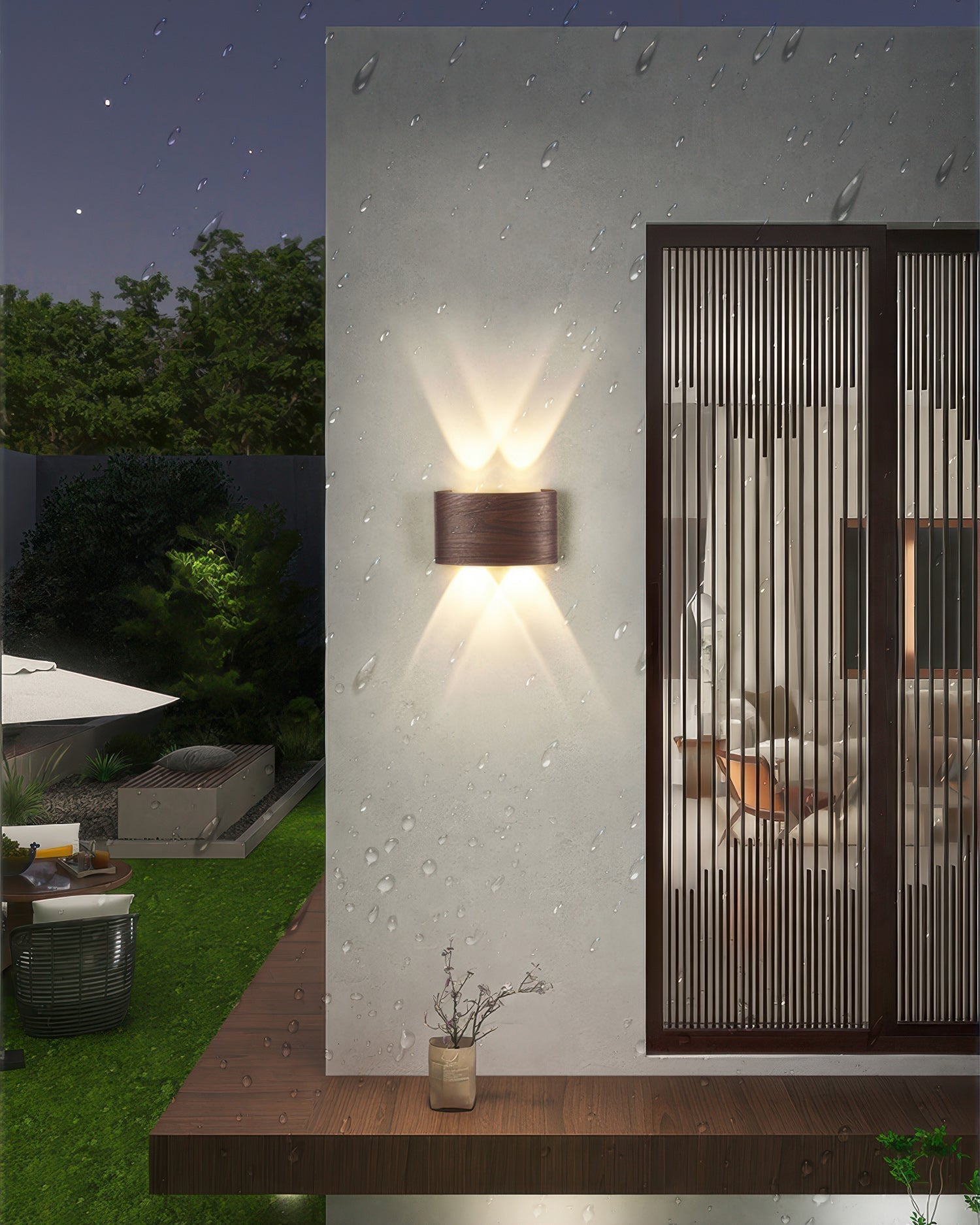 Lumina Woodgrain LED-Wandleuchte
