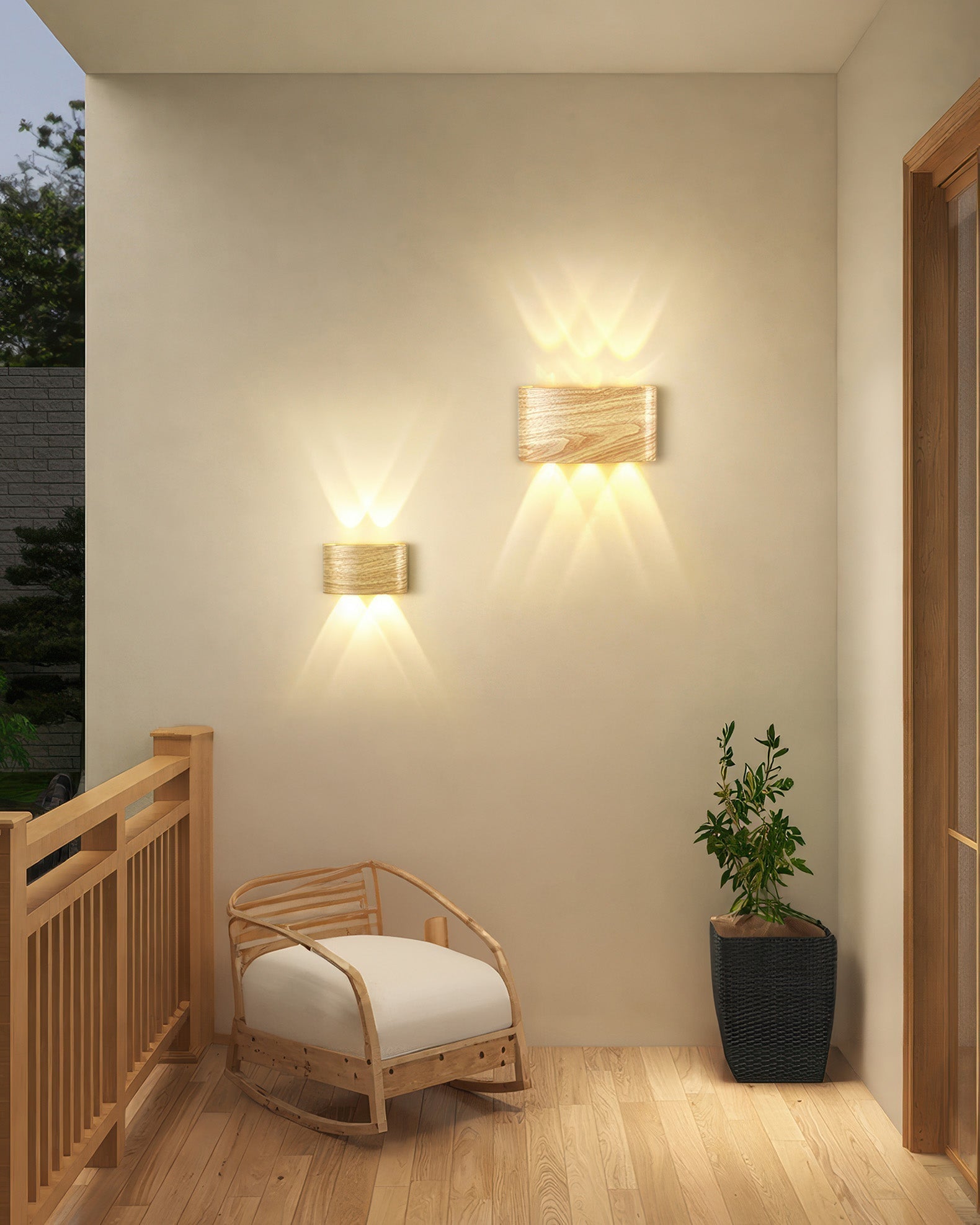 Lumina Woodgrain LED-Wandleuchte