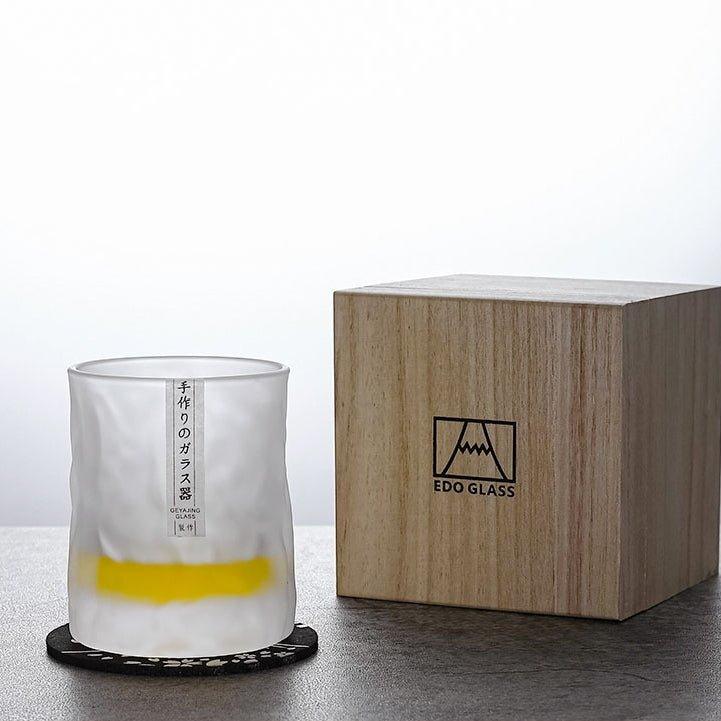 Japonské Edo Kiriko ledovcové whisky sklenice
