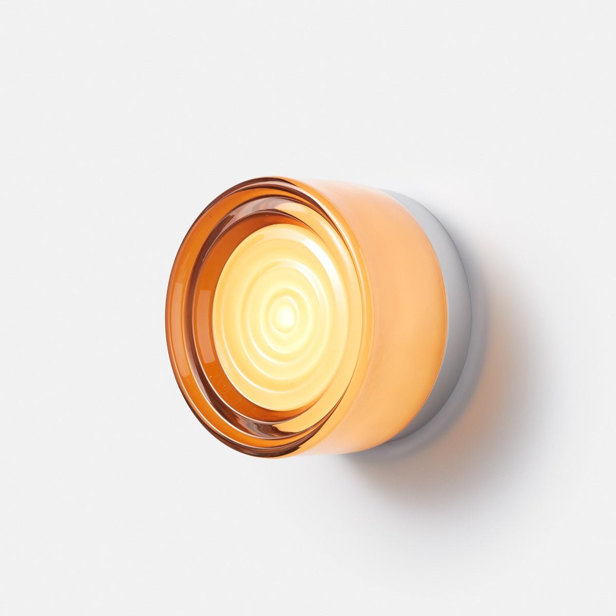 TML Ripple Modern Wall Sconce – IP65 Rated, Tempered Glass Shade, Indoor Wall Light with Touch Switch (E14 Bulb Included)