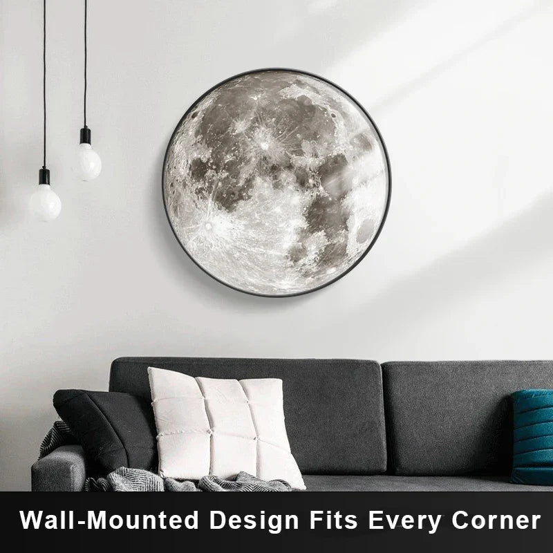 Mond LED Wandleuchte – Moderne Wandleuchte für Schlafzimmer, Wohnzimmer und Flur