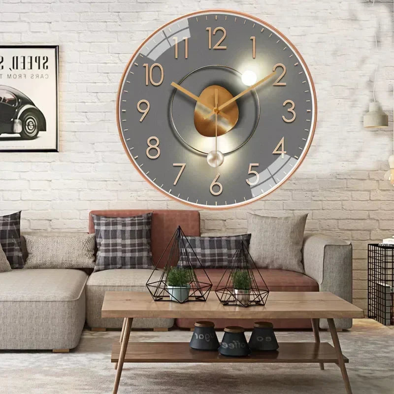 SilentTime – Horloge murale numérique style classique