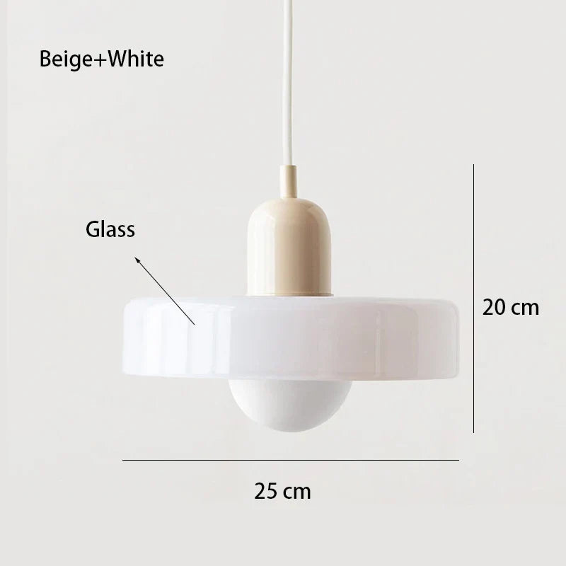 Nordic retro glazen kroonluchter licht – verstelbare hoogte moderne verlichtingsarmatuur voor eetkamer en woonkamer