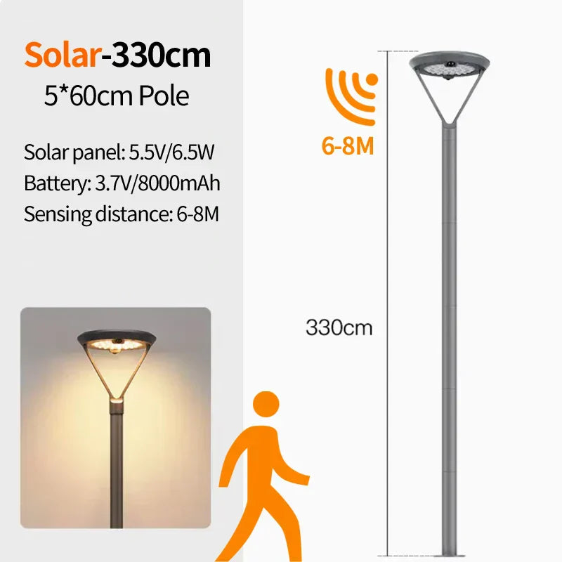 Lumière de Cour Solaire Extérieure
