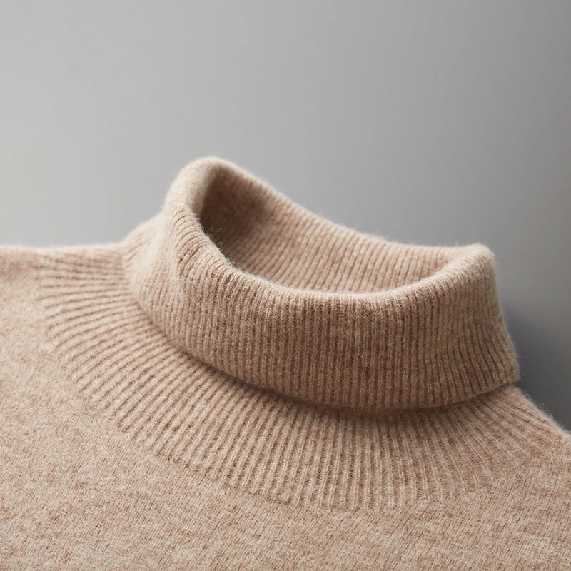 Trond : Pull/Pull-over d'automne et d'hiver en laine australienne 100 % pure