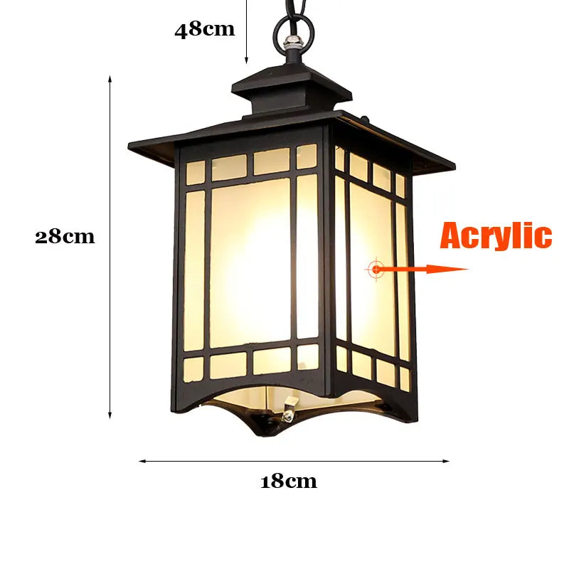 Lampes industrielles pour patio