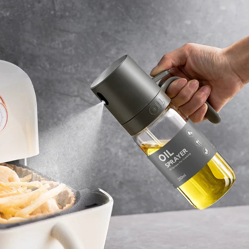 Bouteille vaporisateur d'huile en verre borosilicaté haut de gamme Gourmet Mist 250 ml – Parfaite pour une cuisine saine
