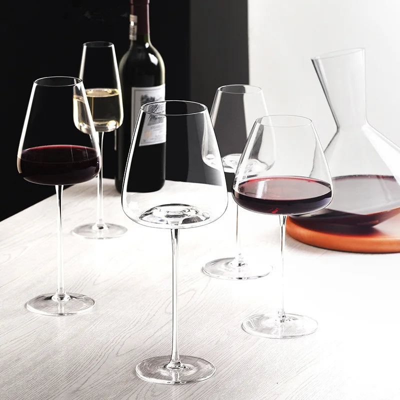Sets mit 2, 4 & 6 handgefertigten Kristall-Wein- & Champagnergläsern - 4 Größen