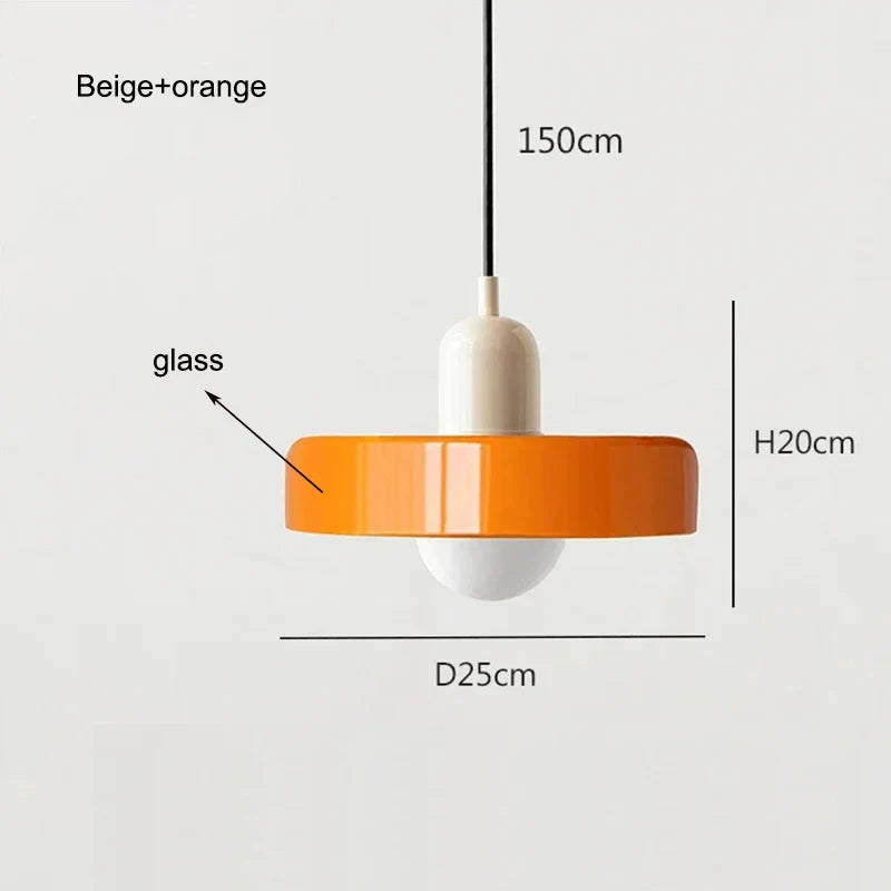 Nordic retro glazen kroonluchter licht – verstelbare hoogte moderne verlichtingsarmatuur voor eetkamer en woonkamer
