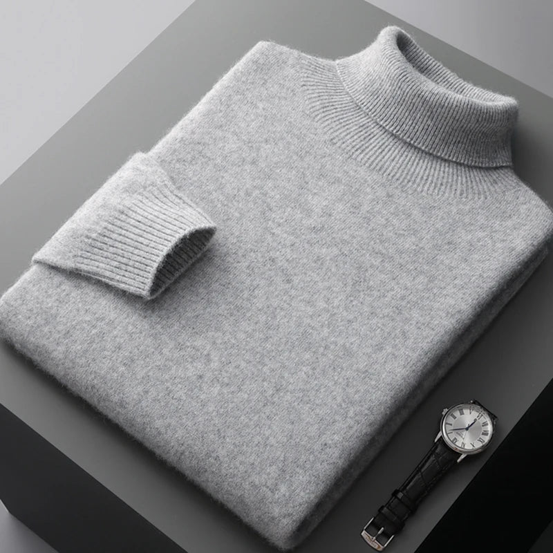 Trond : Pull/Pull-over d'automne et d'hiver en laine australienne 100 % pure