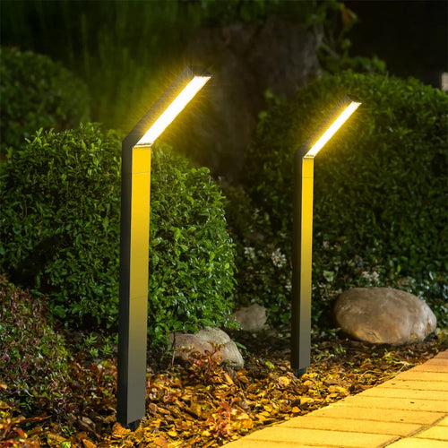1/4-pack solcellsbelysning för gångväg utomhus vattentäta LED-trädgårdslampor för gräsmatta och landskap