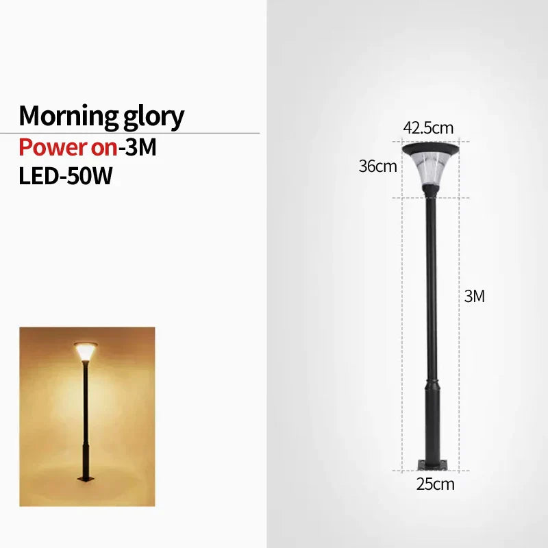 Luces de columna Vrimlo para exteriores