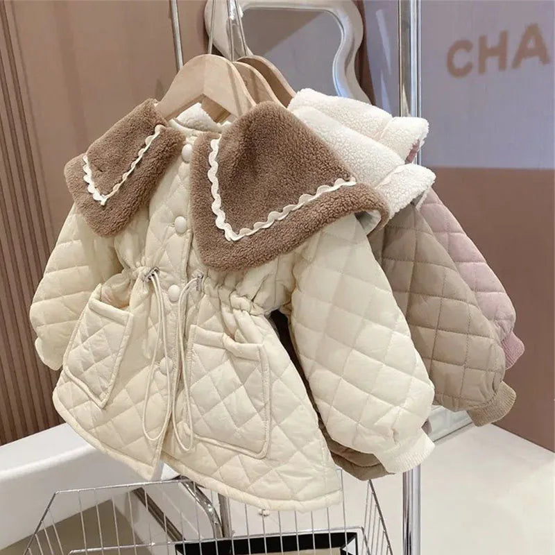 Merveille d'Hiver de Miye - Veste en Polaire pour Filles (2-8 Ans)