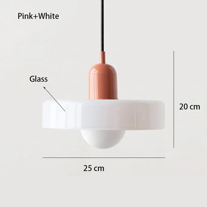 Nordic retro glazen kroonluchter licht – verstelbare hoogte moderne verlichtingsarmatuur voor eetkamer en woonkamer