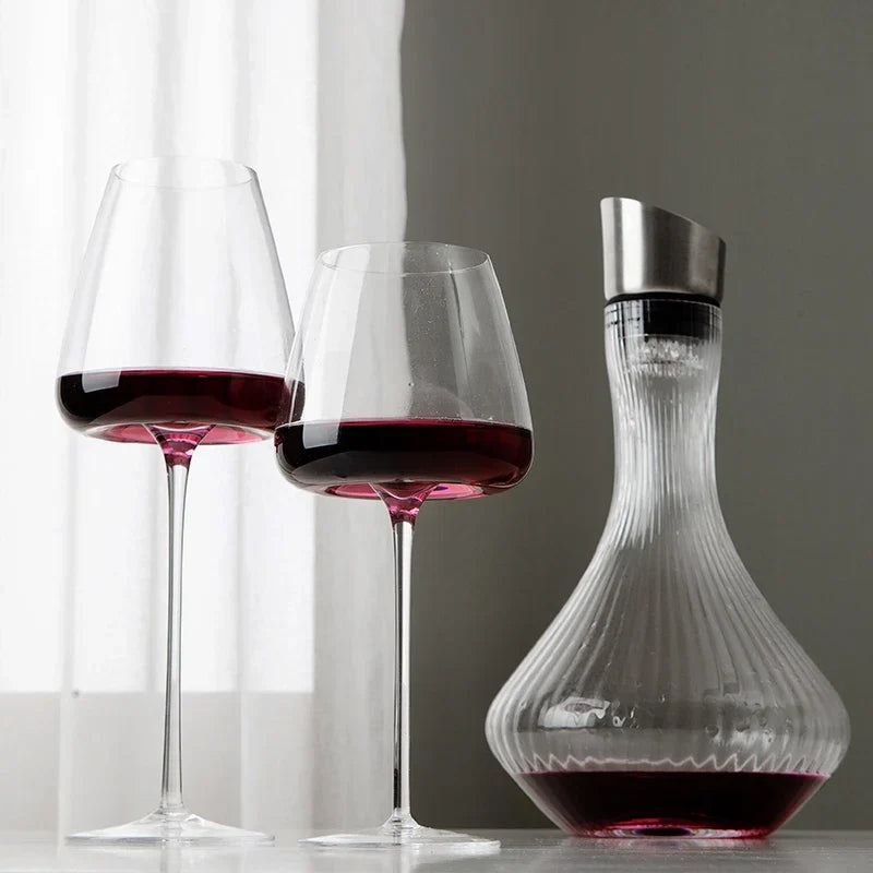 Sets mit 2, 4 & 6 handgefertigten Kristall-Wein- & Champagnergläsern - 4 Größen