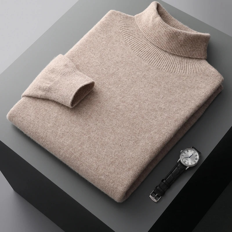 Trond : Pull/Pull-over d'automne et d'hiver en laine australienne 100 % pure