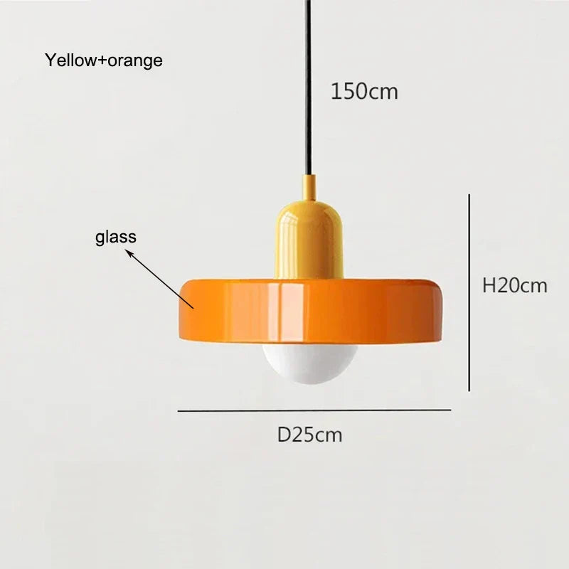 Nordic retro glazen kroonluchter licht – verstelbare hoogte moderne verlichtingsarmatuur voor eetkamer en woonkamer