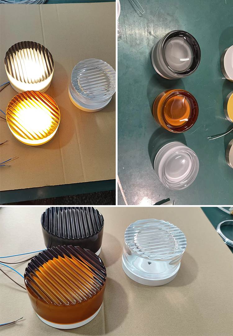 TML Ripple IP65 Bewertung Wandlampe aus gehärtetem Glas