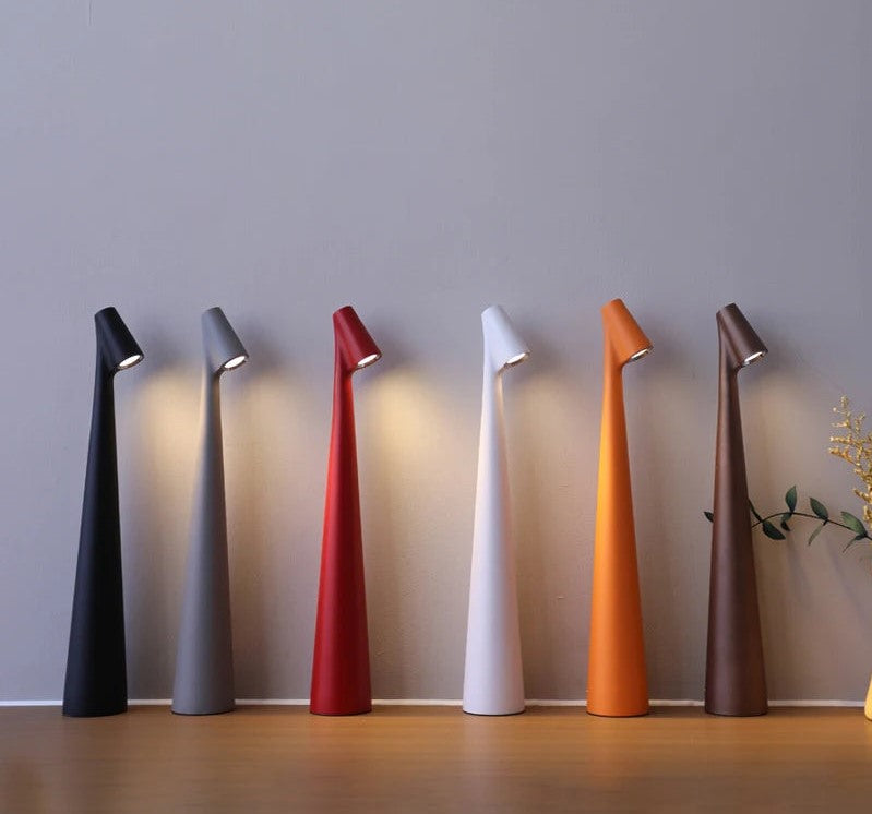 Nordische minimalistische Design-Tischlampe | Kabellos | LED | Leselampe | Esslampe