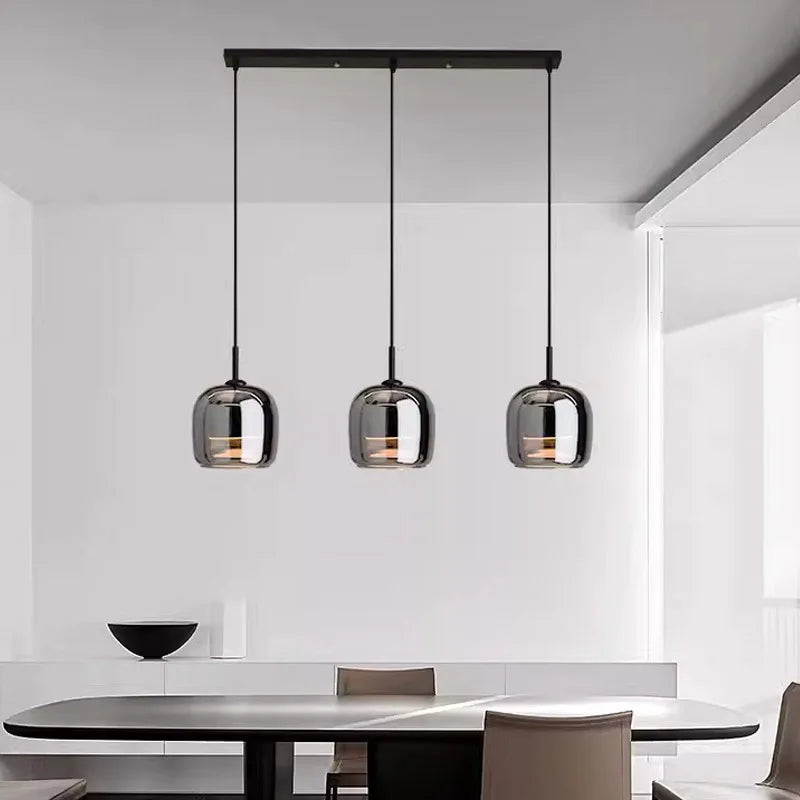 Nordic glazen LED hanglamp – moderne luxe kroonluchter