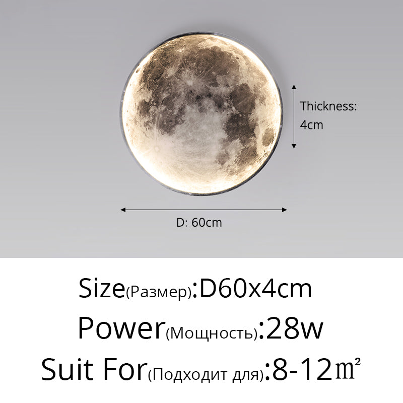 Mond LED Wandleuchte – Moderne Wandleuchte für Schlafzimmer, Wohnzimmer und Flur