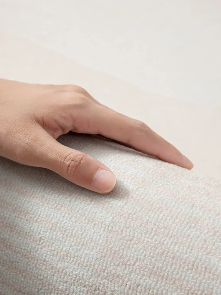Beige abstrakt kremfarget stilteppe