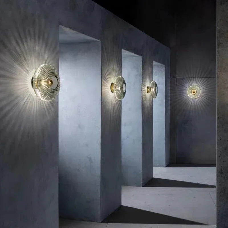 Elegant Glas | Glasvägglampa
