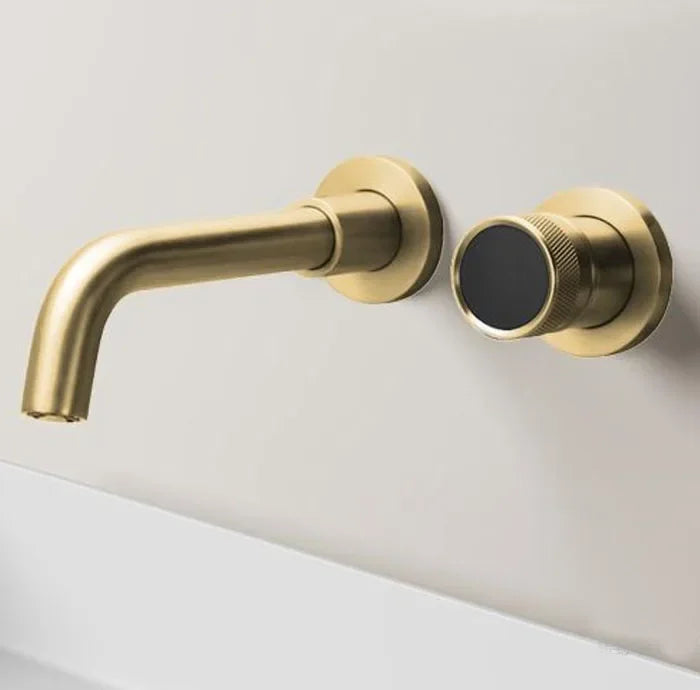 Robinet de salle de bain Ferond Black Brass à affichage numérique – Robinet de lavabo à double commande froid & chaud