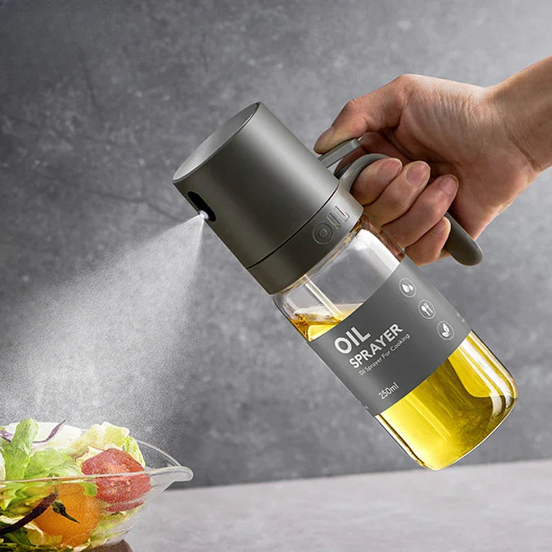 Bouteille vaporisateur d'huile en verre borosilicaté haut de gamme Gourmet Mist 250 ml – Parfaite pour une cuisine saine