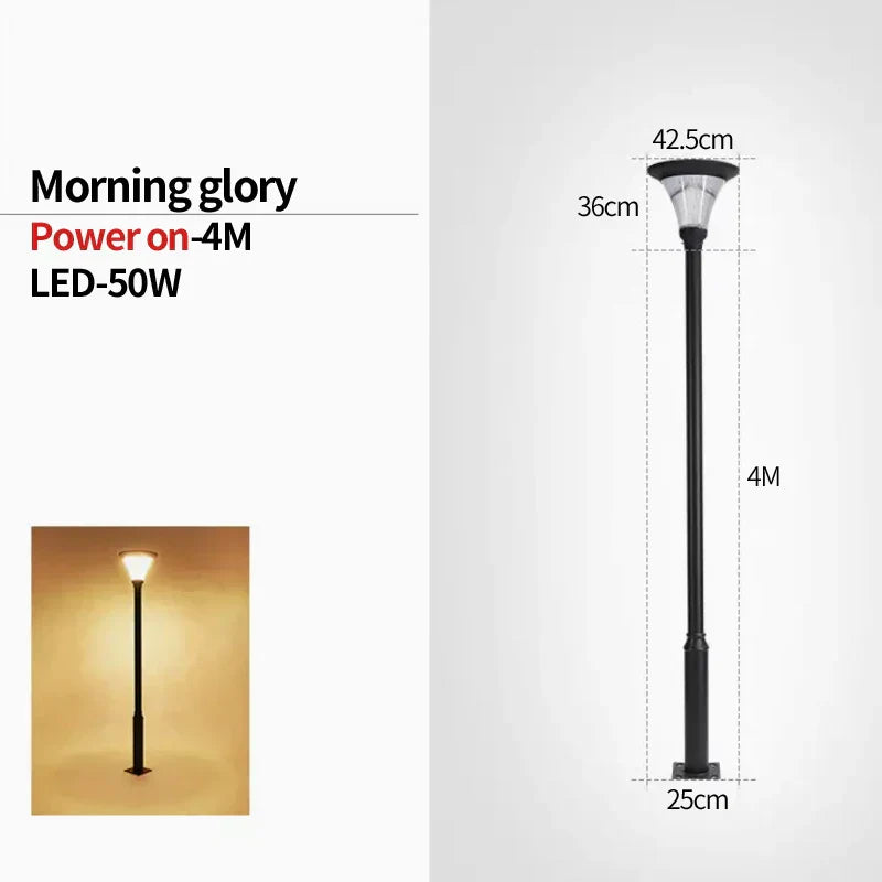 Luces de columna Vrimlo para exteriores