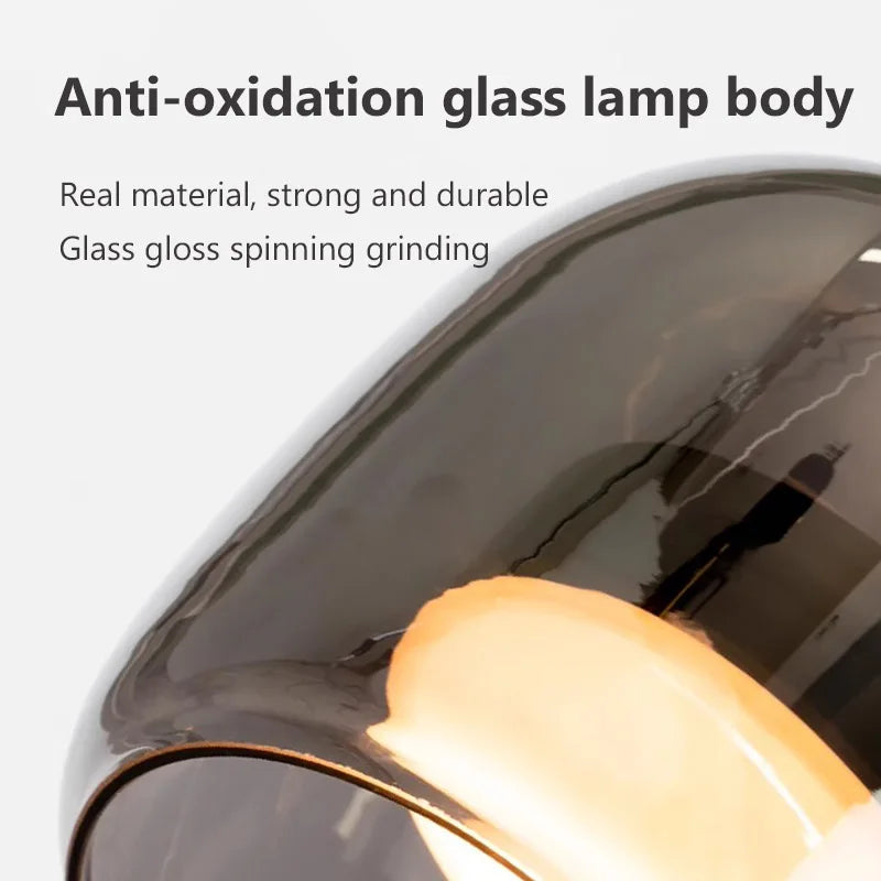 Nordic glazen LED hanglamp – moderne luxe kroonluchter