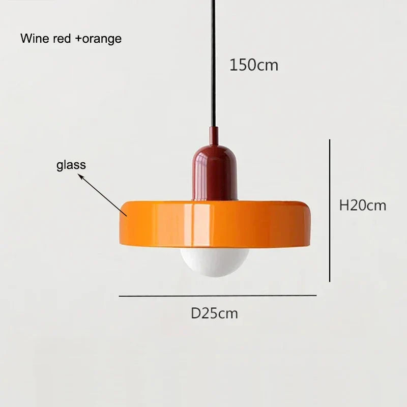 Nordic retro glazen kroonluchter licht – verstelbare hoogte moderne verlichtingsarmatuur voor eetkamer en woonkamer