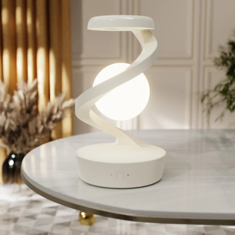 Lampe Spirale RadiantGlow – Lumière LED sans contact & Chargeur sans fil