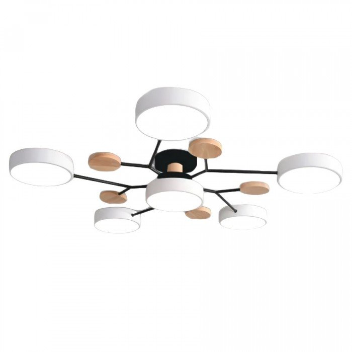 Plafonnier scandinave à design ramifié, élégant et durable avec technologie LED