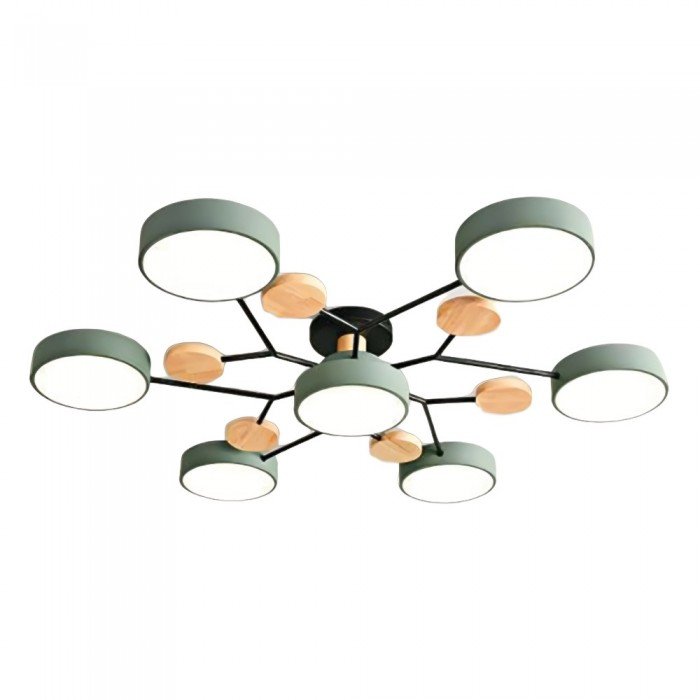 Plafonnier scandinave à design ramifié, élégant et durable avec technologie LED