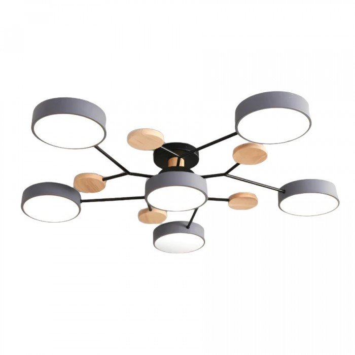 Plafonnier scandinave à design ramifié, élégant et durable avec technologie LED