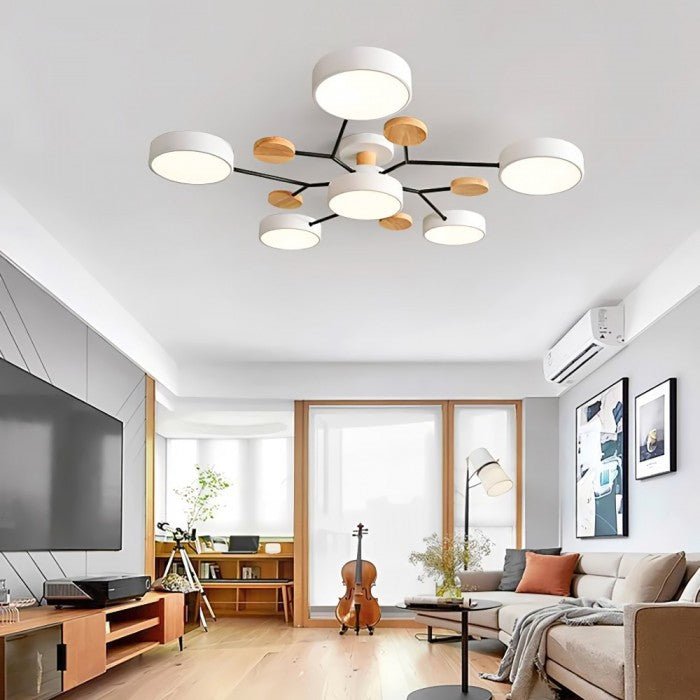 Skandinavische Deckenleuchte mit verzweigtem Design, stilvoll & nachhaltig mit LED-Technologie