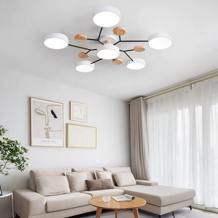 Skandinavische Deckenleuchte mit verzweigtem Design, stilvoll & nachhaltig mit LED-Technologie