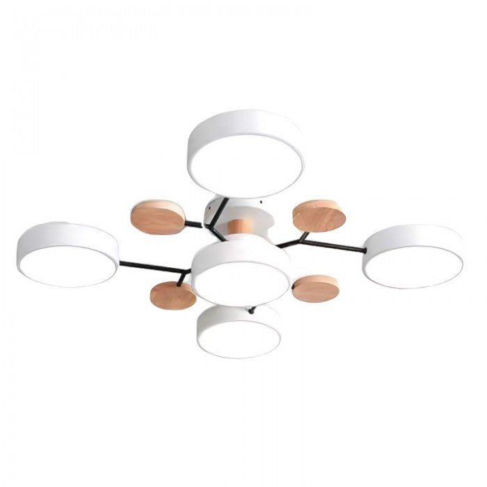 Plafonnier scandinave à design ramifié, élégant et durable avec technologie LED