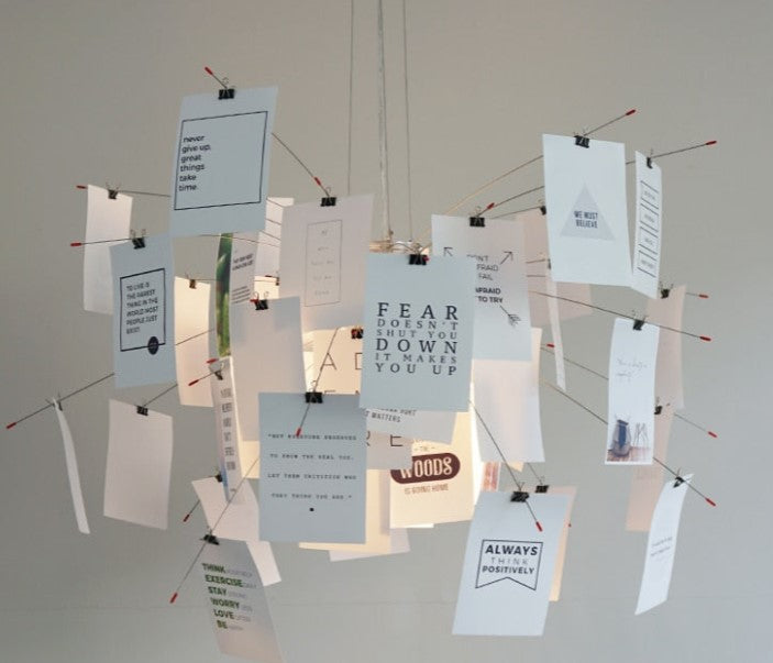 ثريا DIY Illumination Ingo Maurer Zettel: إضاءة مخصصة