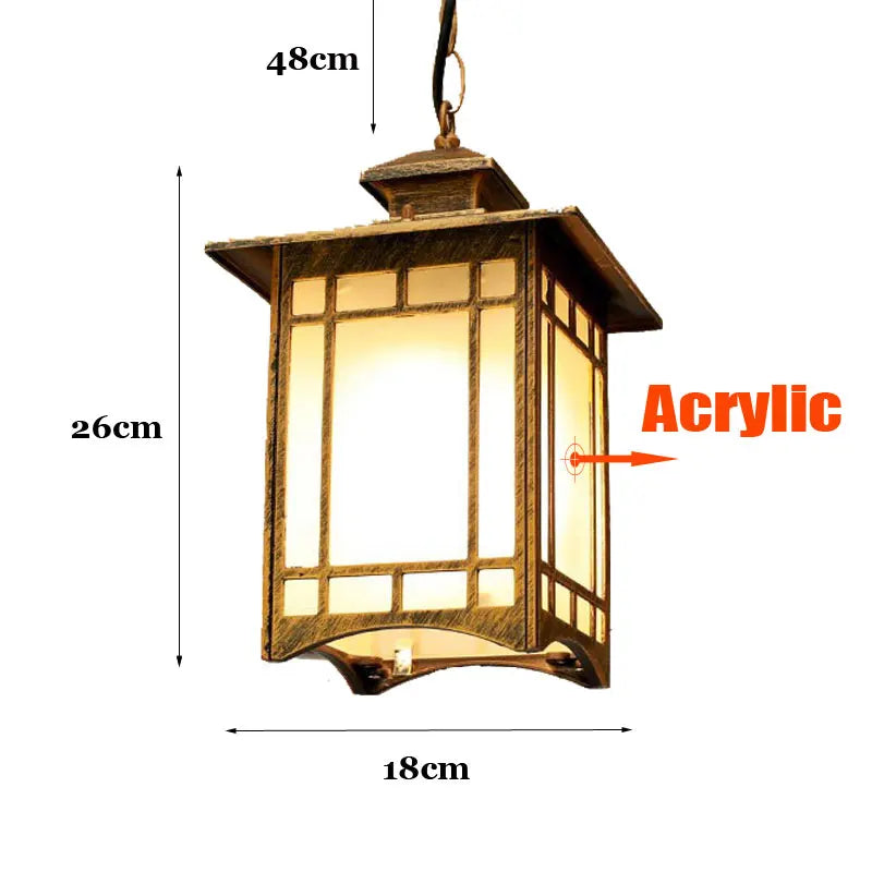 Lampes industrielles pour patio